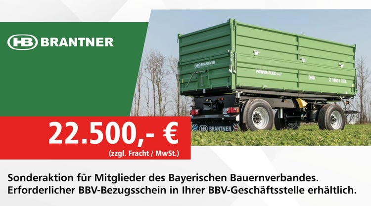 Brantner Zweiachs Dreisietenkipper Z 18051 in der BBV Aktion