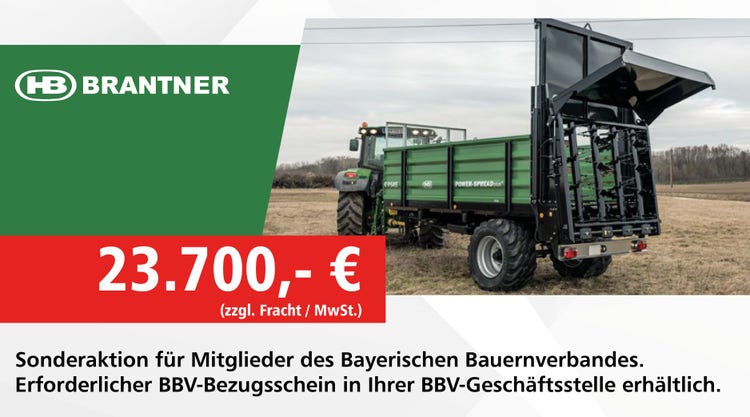 Brantner Stallmiststreuer E 9545 PS + in der BBV Aktion