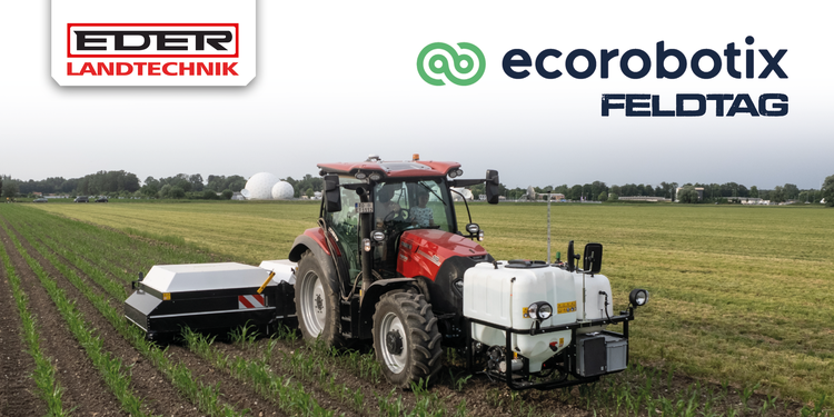 Bild Traktor mit ARA von Ecorobotic auf dem Feld