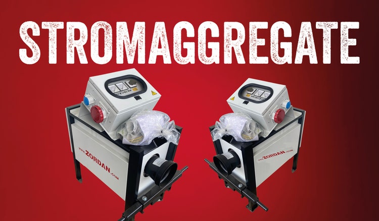 Bild von 2 Stromaggregaten der Firma Zordan bei EMAT erhältlich