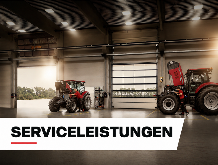 Serviceleistungen Banner mit Werkstatt Bild