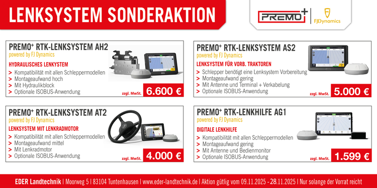Grafik zur Sonderaktion zu den Lenksystemen