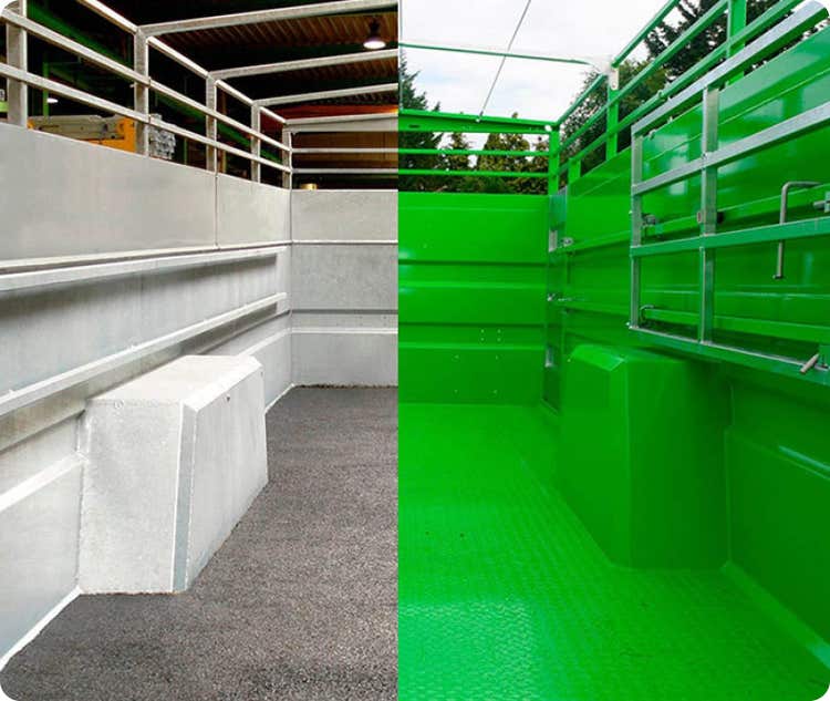 Boden des Joskin Betimax RDS Viehtransporter